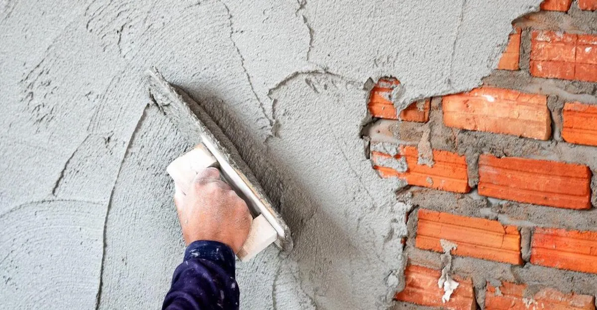 Application d'un enduit de lissage sur un mur
